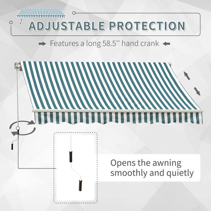 outsunny-4m-x-3m-garden-patio-manual-awning-canopy-sun-shade-shelter-retractable-green-and-white