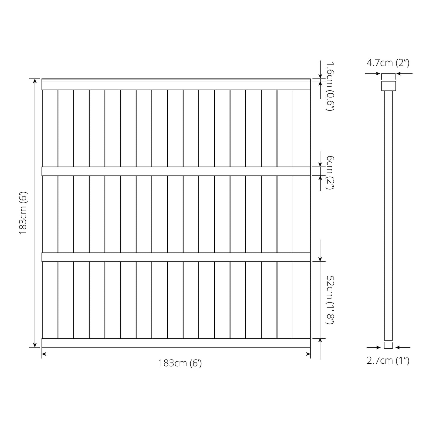 Feather Edge 1829Mm - Pressure Treated