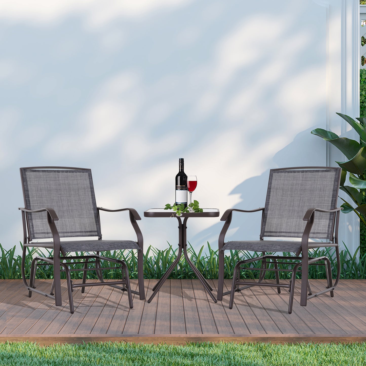 outsunny-glider-rocking-chair-table-set-2-single-seaters-rocker-garden-swing-chair-patio-furniture-bistro-set-grey