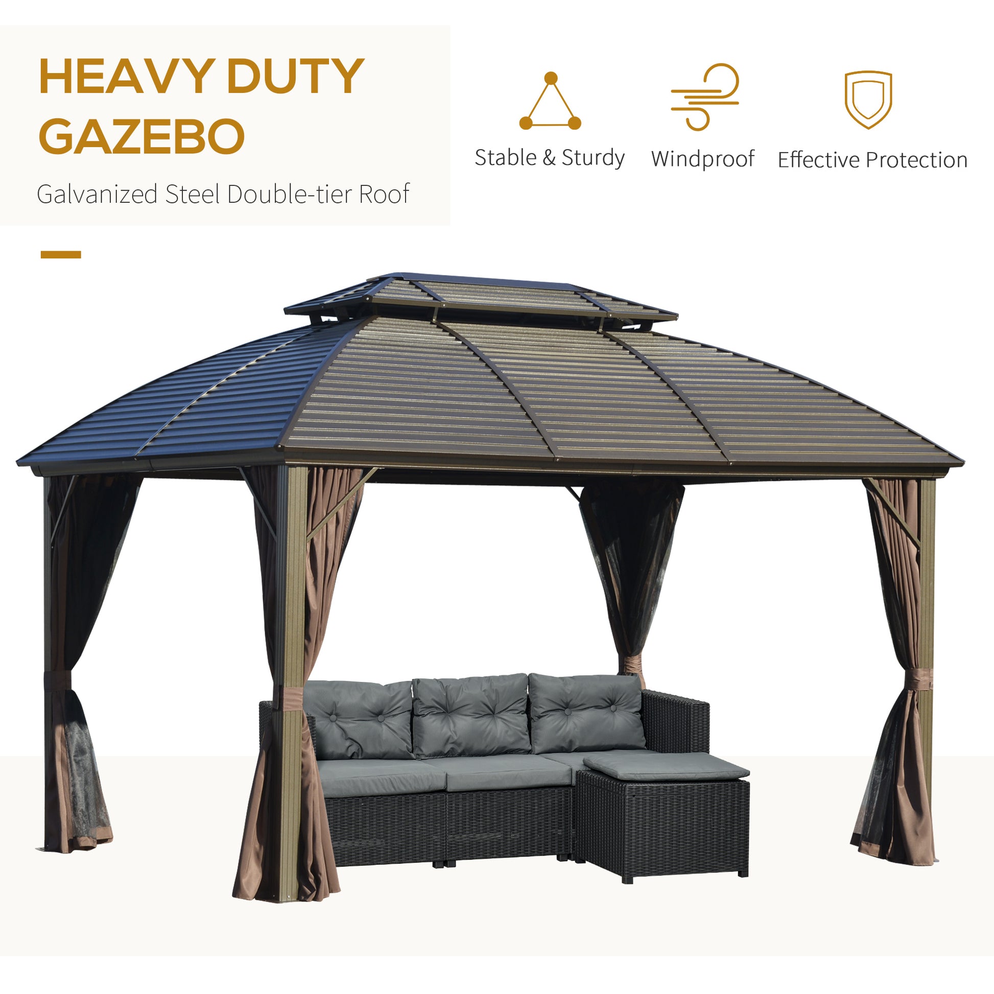 outsunny-3-65-x-3m-hardtop-steel-gazebo-canopy-for-patio-heavy-duty-outdoor-pavilion-with-aluminum-alloy-frame-double-roof-brown