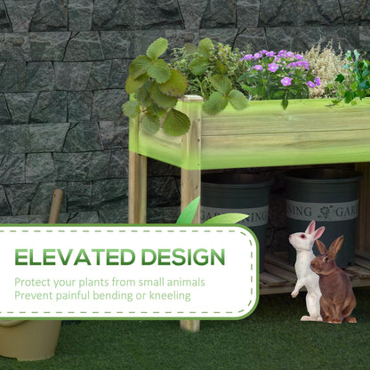 outsunny-garden-wooden-planters-raised-garden-bed-with-legs-and-storage-shelf-gardening-standing-growing-bed-flower-boxes-for-backyard-balcony