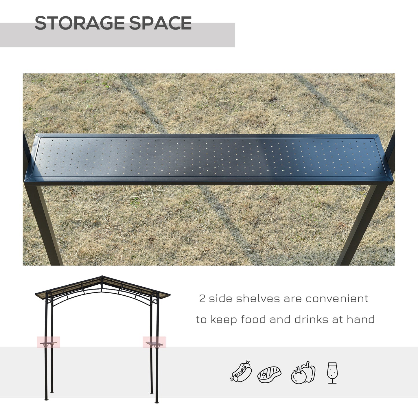 outsunny-8ft-x-5ft-outdoor-bbq-protective-gazebo-tent-aluminium-steel-frame-w-2-shelves-hardtop-roof-canopy-ground-stakes-safe-cooking