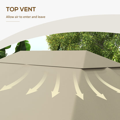 outsunny-3-x-4m-gazebo-canopy-replacement-cover-gazebo-roof-replacement-top-cover-only-khaki