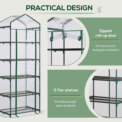 outsunny-5-tier-greenhouse-outdoor-flower-stand-pvc-cover-portable-shed-metal-frame-transparent-69-x-49-x-193cm