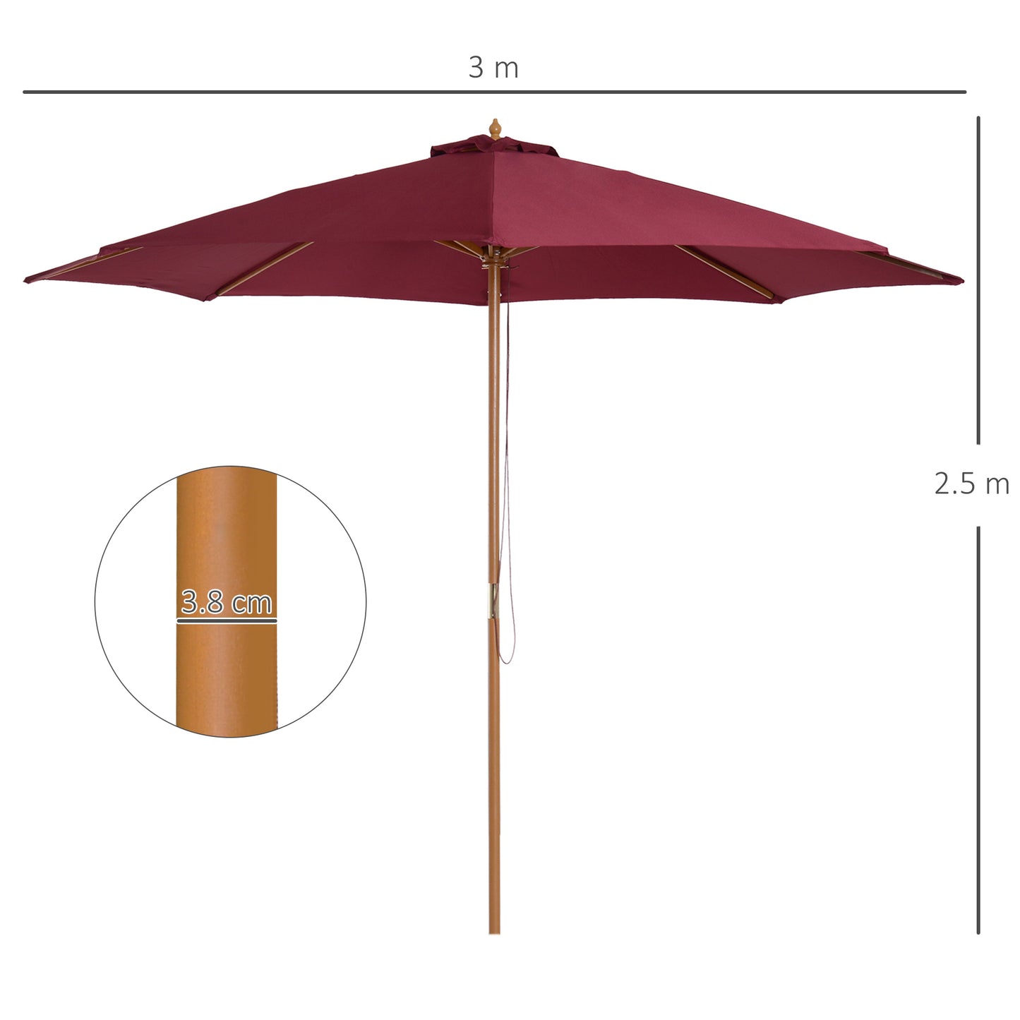 outsunny-3m-bamboo-wooden-market-patio-umbrella-garden-parasol-outdoor-sunshade-canopy-8-ribs-wine-red