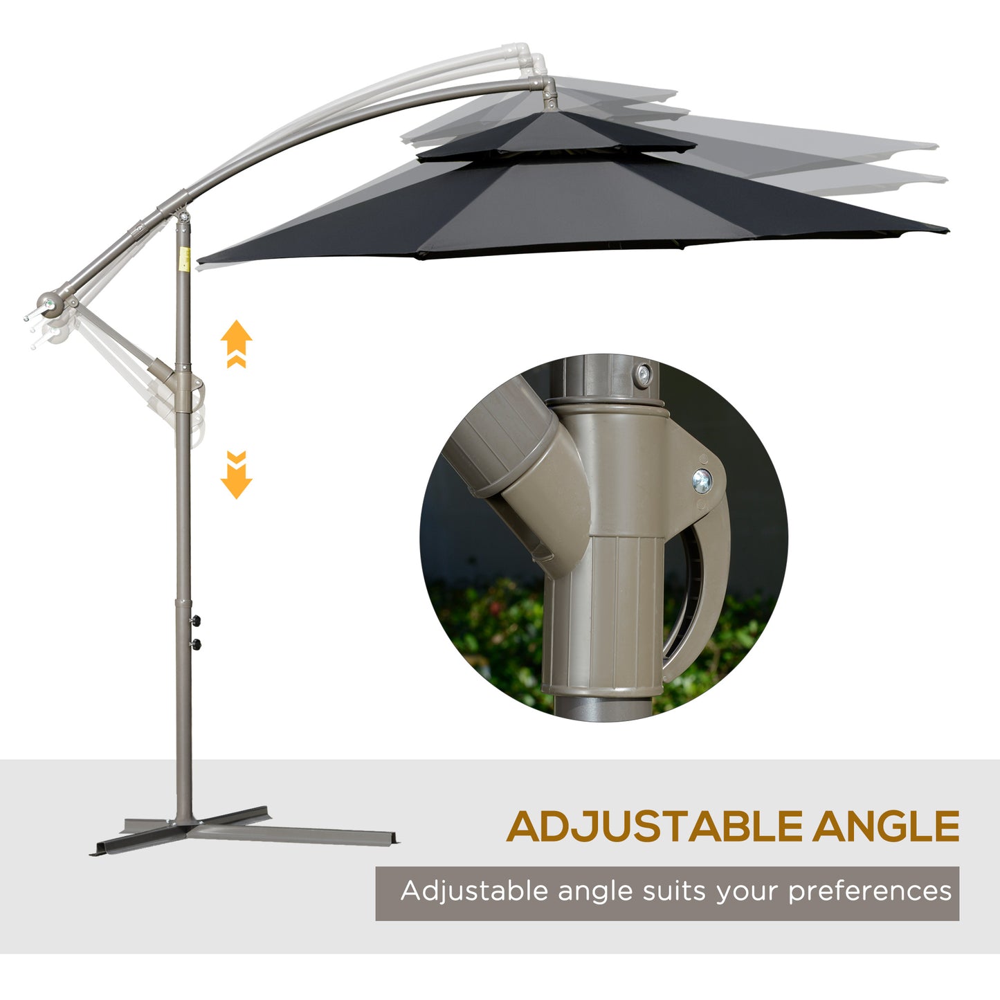 outsunny-2-7m-banana-parasol-cantilever-umbrella-with-crank-handle-double-tier-canopy-and-cross-base-for-outdoor-hanging-sun-shade-black