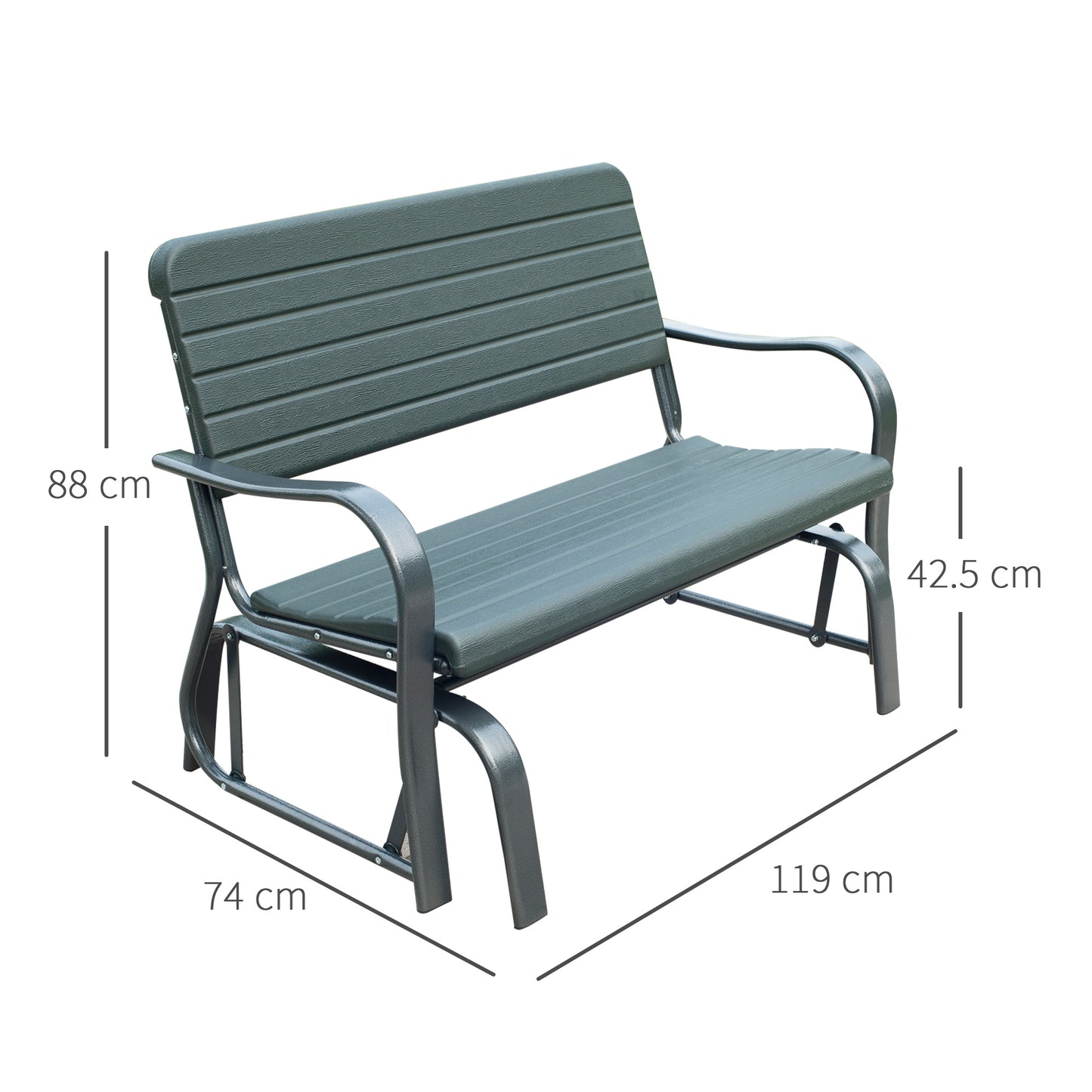 outsunny-garden-double-glider-bench-hdpe-metal-2-seater-swing-chair-porch-outdoor-patio-rocker