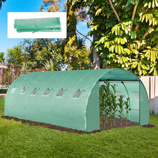 outsunny-6-x-3-x-2m-greenhouse-replacement-cover-only-winter-garden-plant-pe-cover-for-tunnel-walk-in-greenhouse-with-roll-up-windows