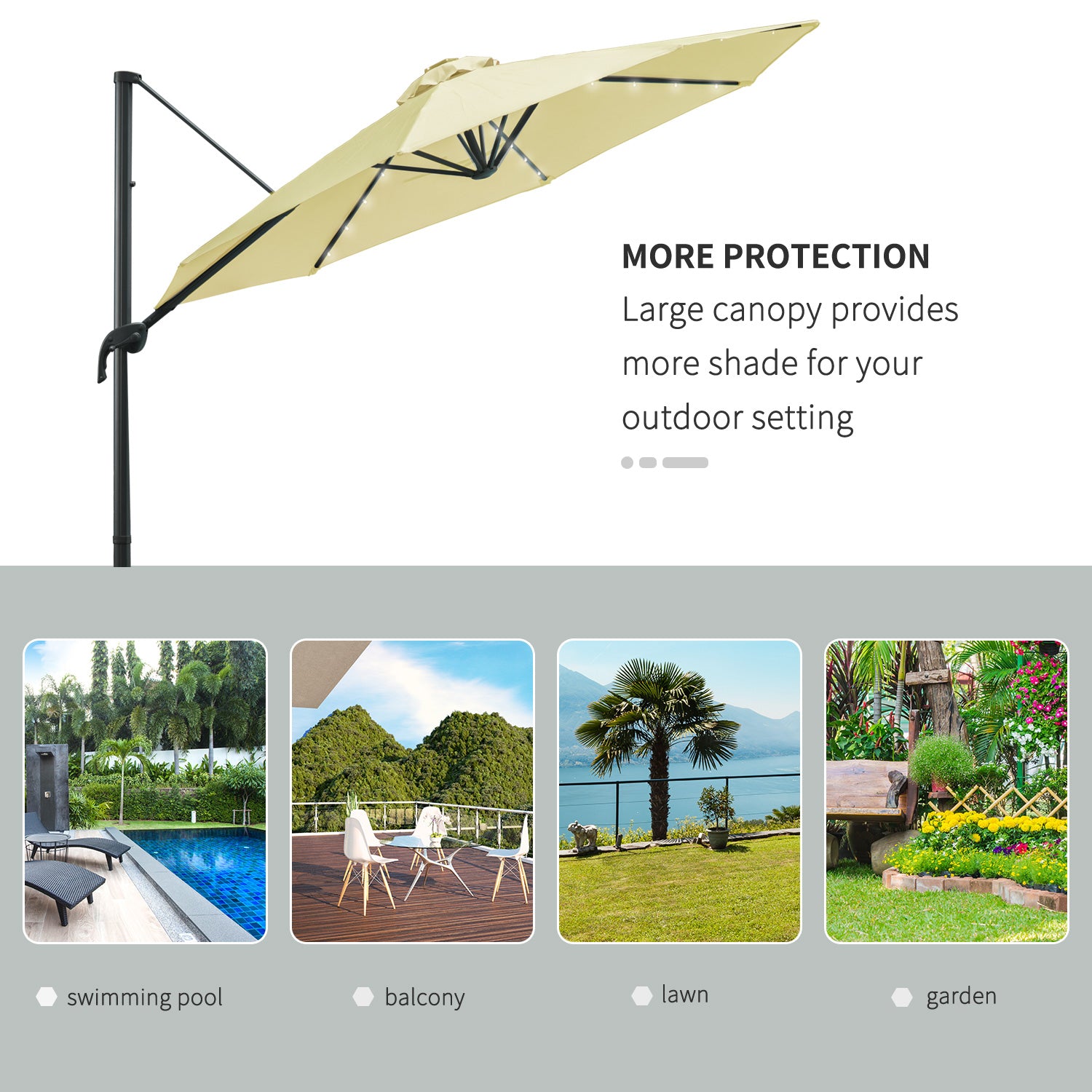 outsunny-3-meter-patio-offset-roma-parasol-garden-umbrella-cantilever-hanging-sun-shade-canopy-shelter-360-rotation-with-cross-base-beige