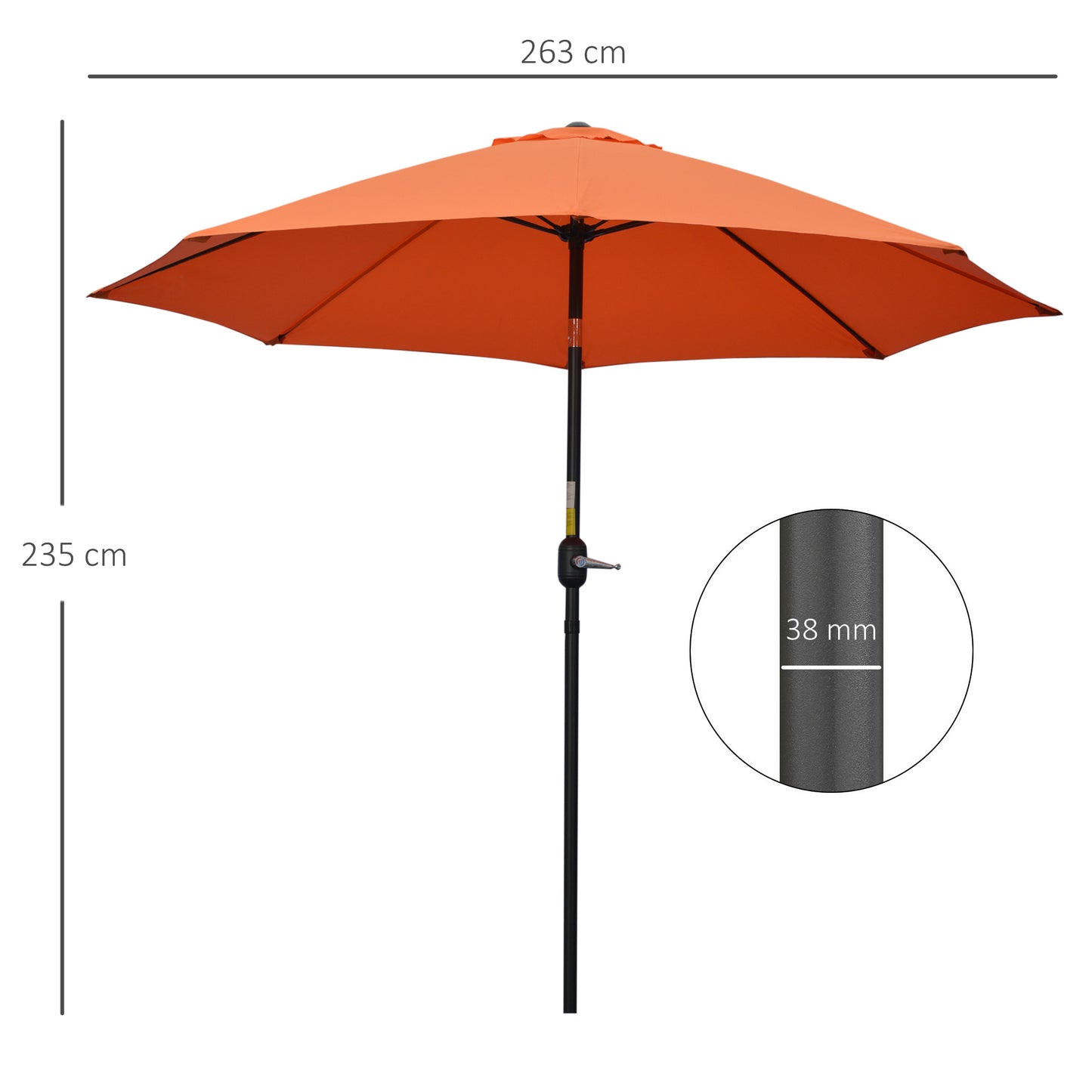 outsunny-2-6m-patio-parasol-sun-umbrella-tilt-shade-shelter-canopy-with-crank-8-ribs-aluminium-frame-orange