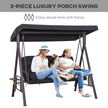 outsunny-swing-chair-hammock-chair-3-seater-canopy-cushion-shelter-outdoor-bench-black