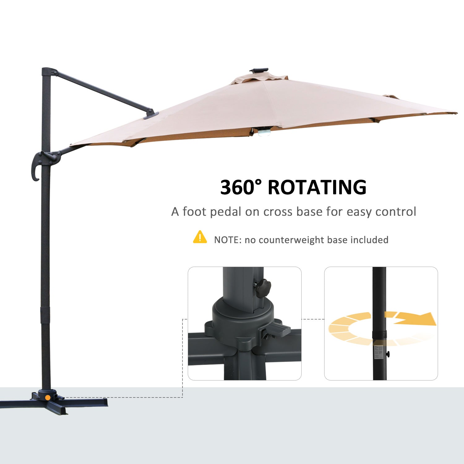 outsunny-3m-cantilever-roma-parasol-garden-sun-umbrella-with-led-solar-light-cross-base-360-rotating-brown