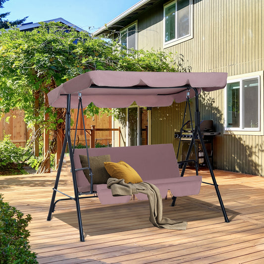 outsunny-3-seater-canopy-swing-chair-garden-rocking-bench-heavy-duty-patio-metal-seat-w-top-roof-brown