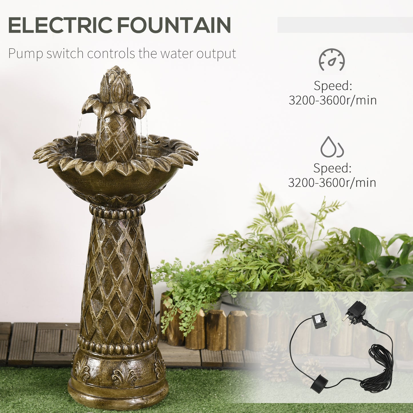 outsunny-2-tier-outdoor-waterfall-fountain-freestanding-self-contained-cascading-water-feature-garden-landscape-with-electric-pump-brown-flower