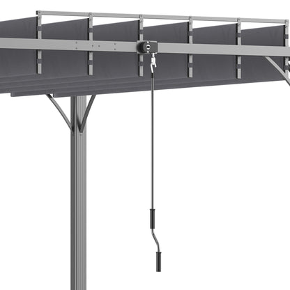 outsunny-3-x-3m-outdoor-pergola-with-retractable-roof-aluminium-louvered-patio-gazebo-canopy-for-lawn-garden-patio-grey