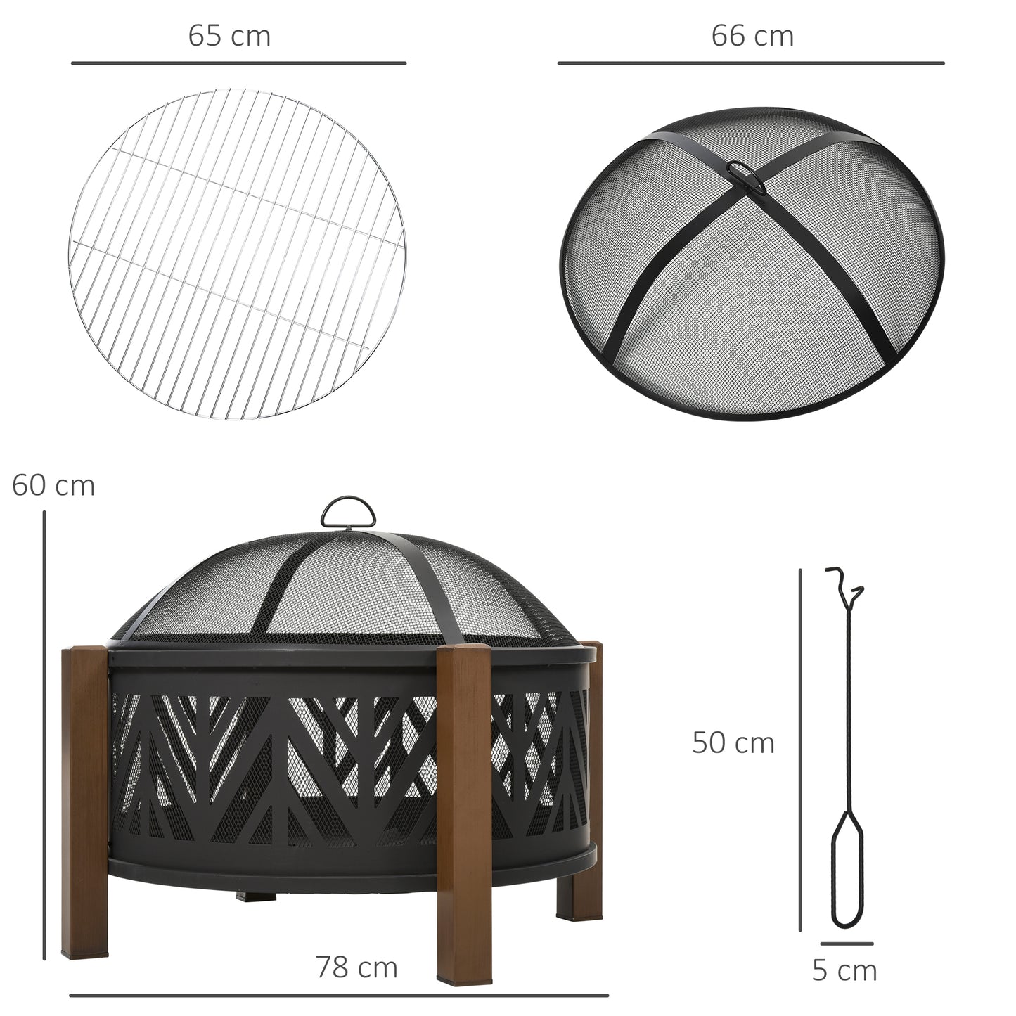 outsunny-2-in-1-outdoor-fire-pit-bowl-with-bbq-grill-grate-30-steel-heater-with-spark-screen-cover-fire-poker-for-backyard-bonfire-outdoor-cooking