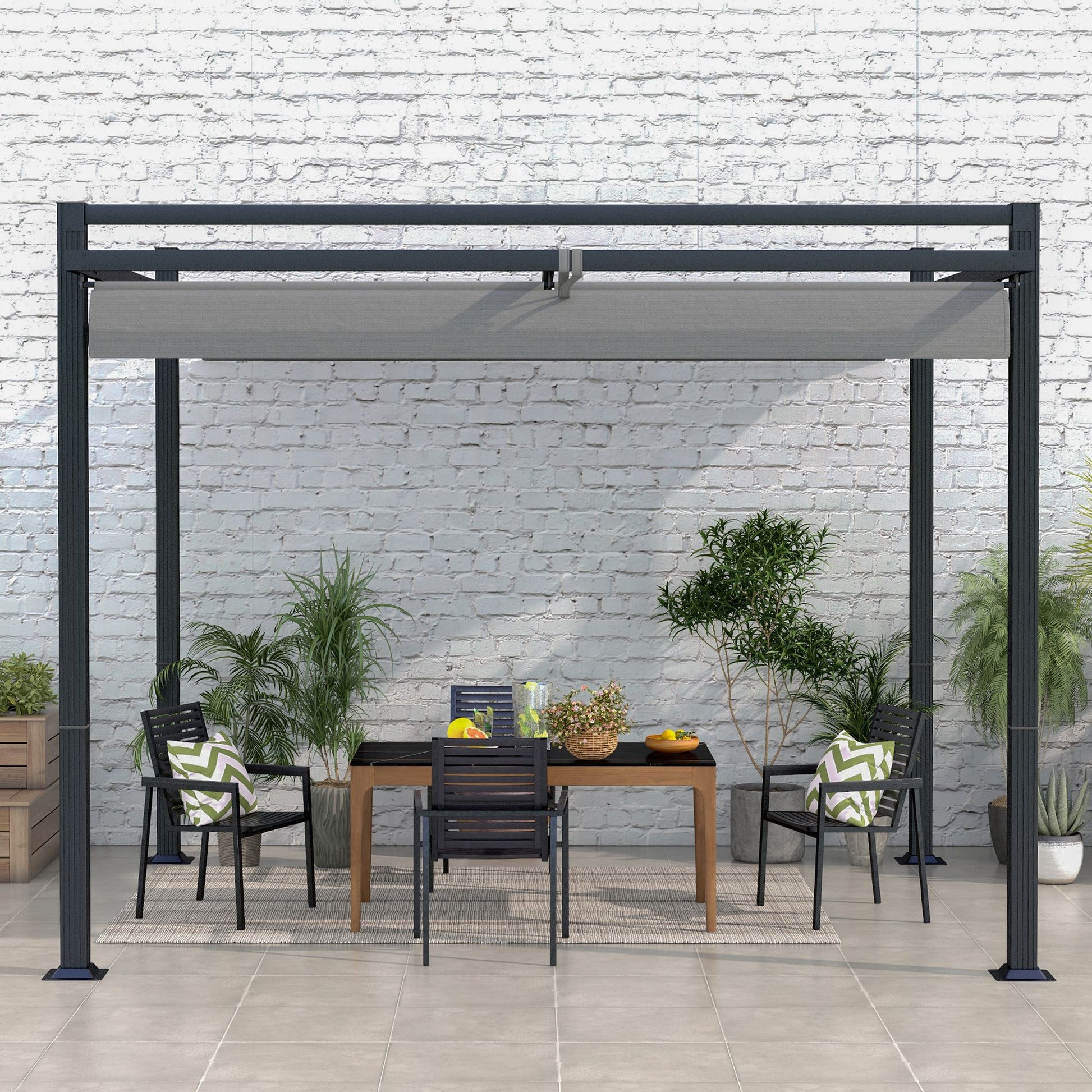 outsunny-3-x-3m-retractable-pergola-garden-gazebo-shelter-with-aluminium-frame-for-grill-patio-deck-dark-grey