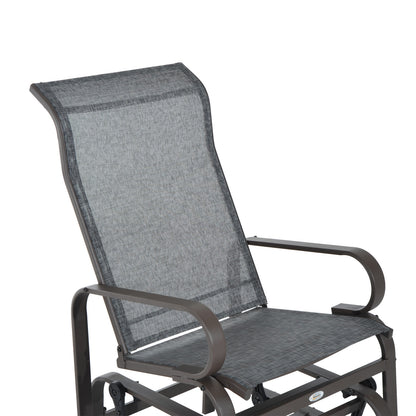 outsunny-outdoor-gliding-rocking-chair-with-sturdy-metal-frame-garden-comfortable-swing-chair-for-patio-backyard-and-poolside-grey