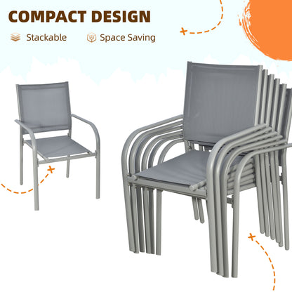 outsunny-7-piece-garden-dining-set-outdoor-table-and-6-stackable-chairs-steel-frame-tempered-glass-top-table-mesh-seats-grey