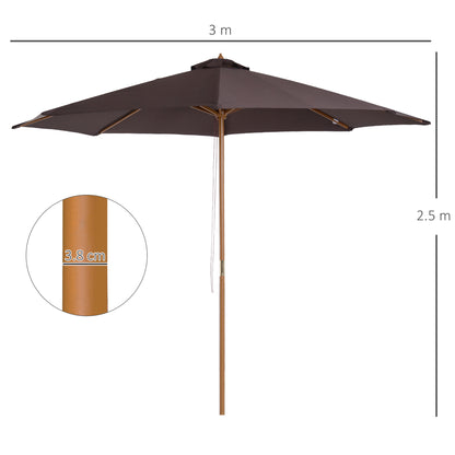 outsunny-3m-bamboo-wooden-market-patio-umbrella-garden-parasol-outdoor-sunshade-canopy-8-ribs-coffee