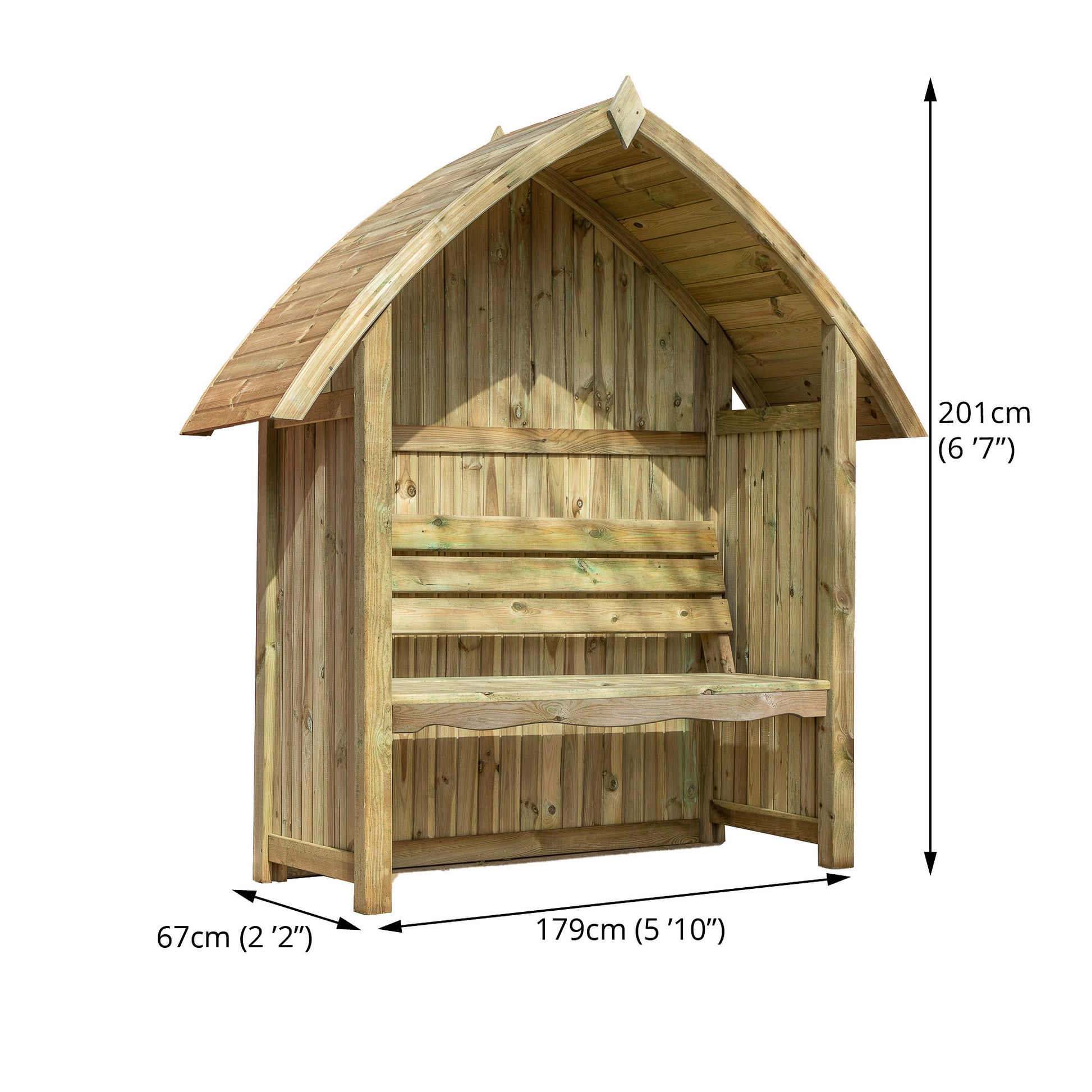 Premium Arch Top Arbour Seat