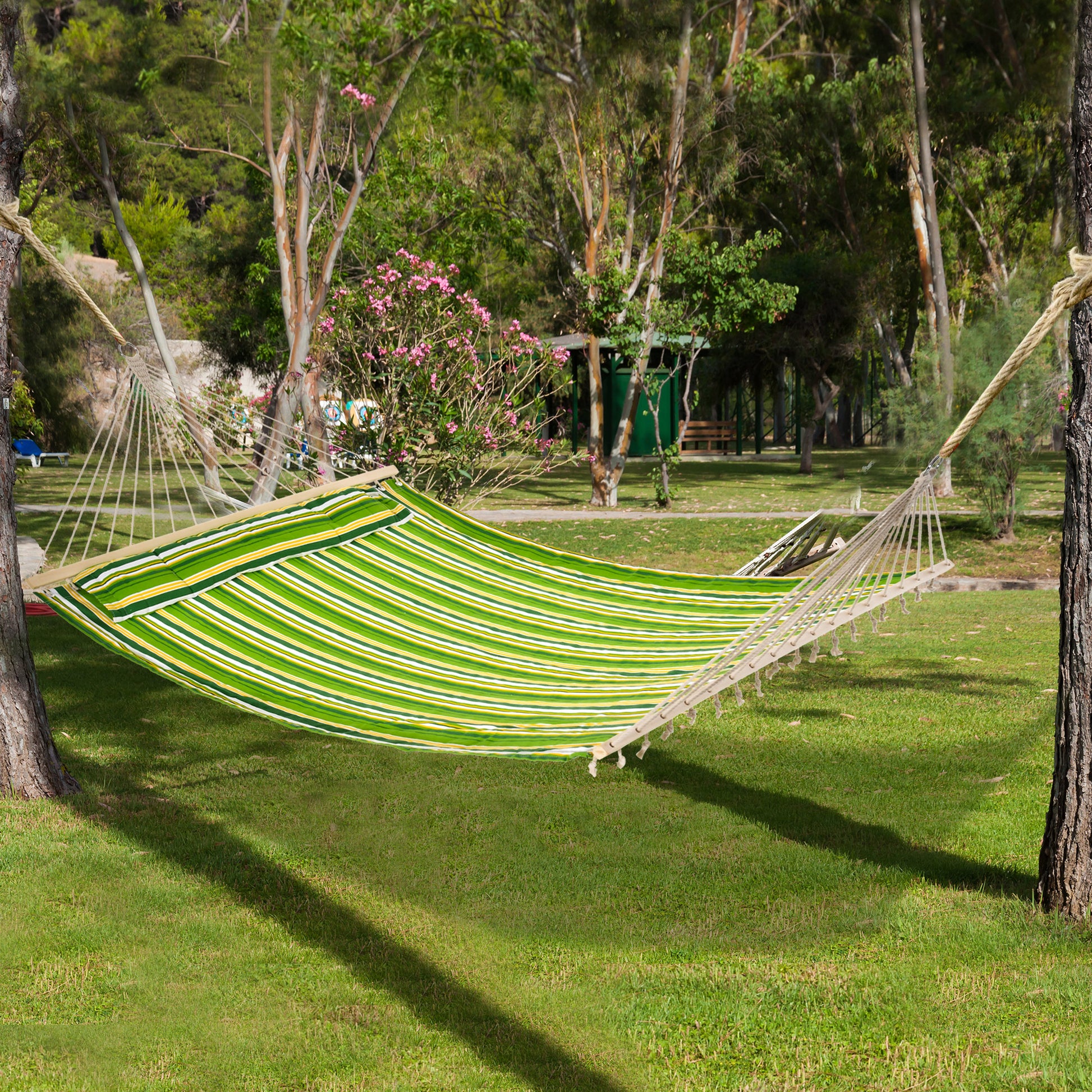 outsunny-hammock-camping-swing-outdoor-garden-beach-stripe-hanging-bed-with-pillow-188l-x-140w-cm