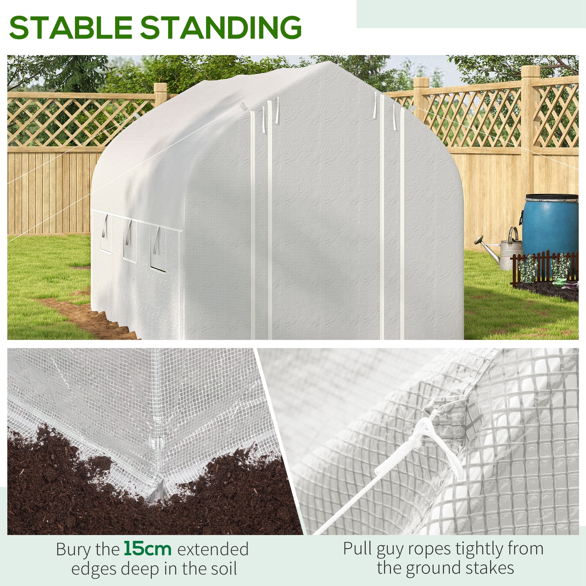 outsunny-3-x-2m-walk-in-polytunnel-greenhouse-zipped-roll-up-sidewalls-mesh-door-mesh-windows-tunnel-warm-house-tent-w-pe-cover-white