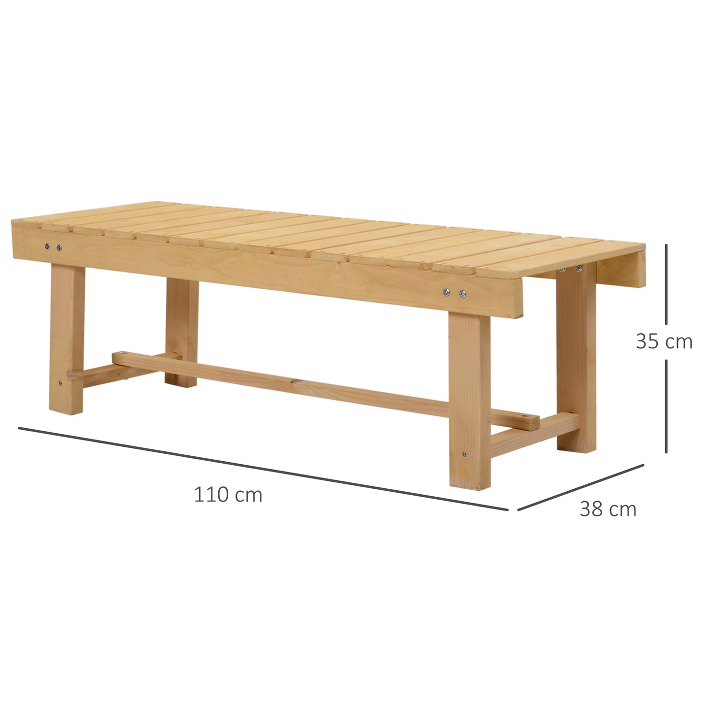 outsunny-2-seater-outdoor-indoor-garden-wooden-bench-patio-loveseat-fir-110l-x-38w-cm-3pc