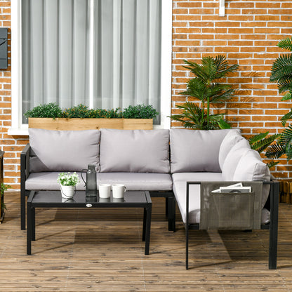 outsunny-4-piece-garden-furniture-set-metal-sofa-set-w-tempered-glass-coffee-table-conversational-corner-sofa-loveseat-w-padded-cushions-light-grey