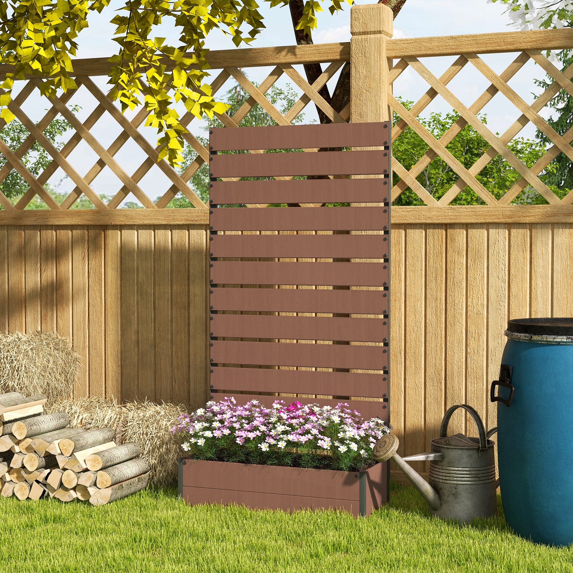 outsunny-raised-bed-for-garden-planter-with-trellis-for-climbing-plants-vines-planter-box-with-drainage-gap-light-brown