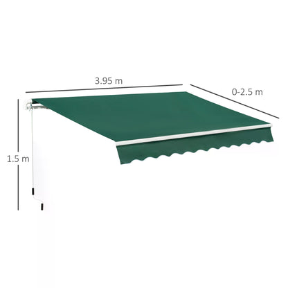 outsunny-4x2-5m-garden-patio-manual-awning-canopy-sun-shade-shelter-retractable-manual-awning-with-fittings-and-crank-handle-green