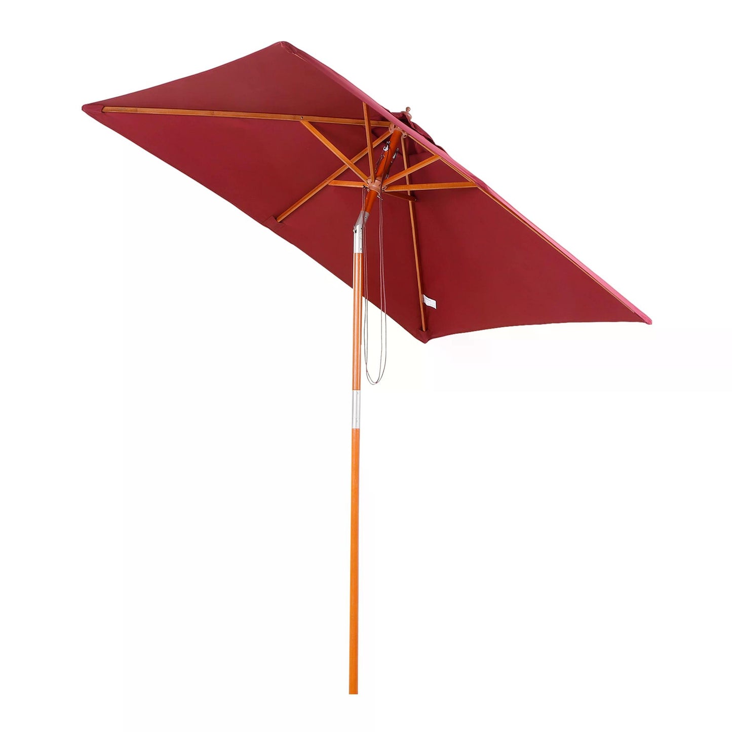 outsunny-2-x-1-5m-patio-garden-parasol-sun-umbrella-sunshade-canopy-outdoor-backyard-furniture-fir-wooden-pole-6-ribs-tilt-mechanism-wine-red