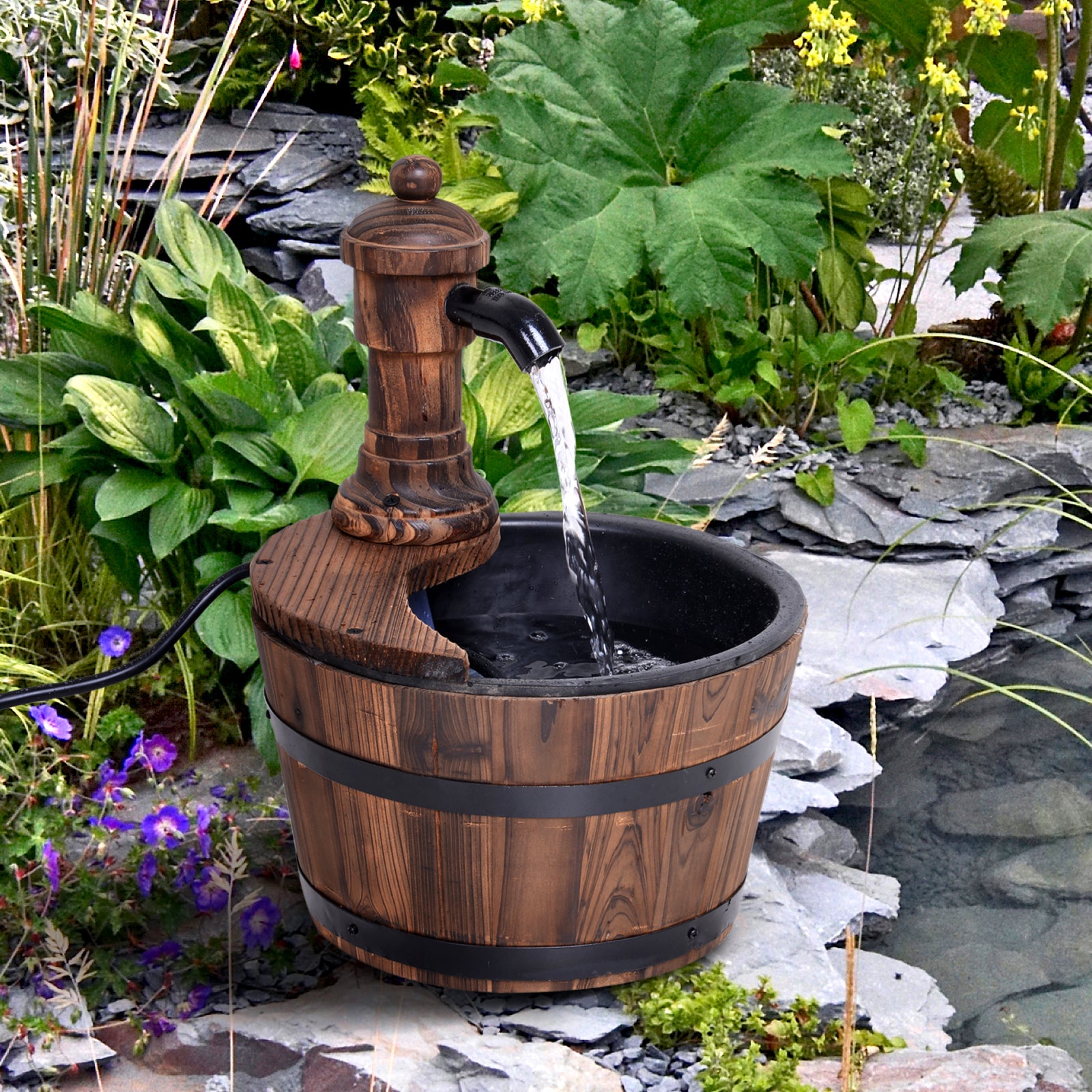 outsunny-fir-wood-garden-water-features-w-flower-planter-27x37h-cm