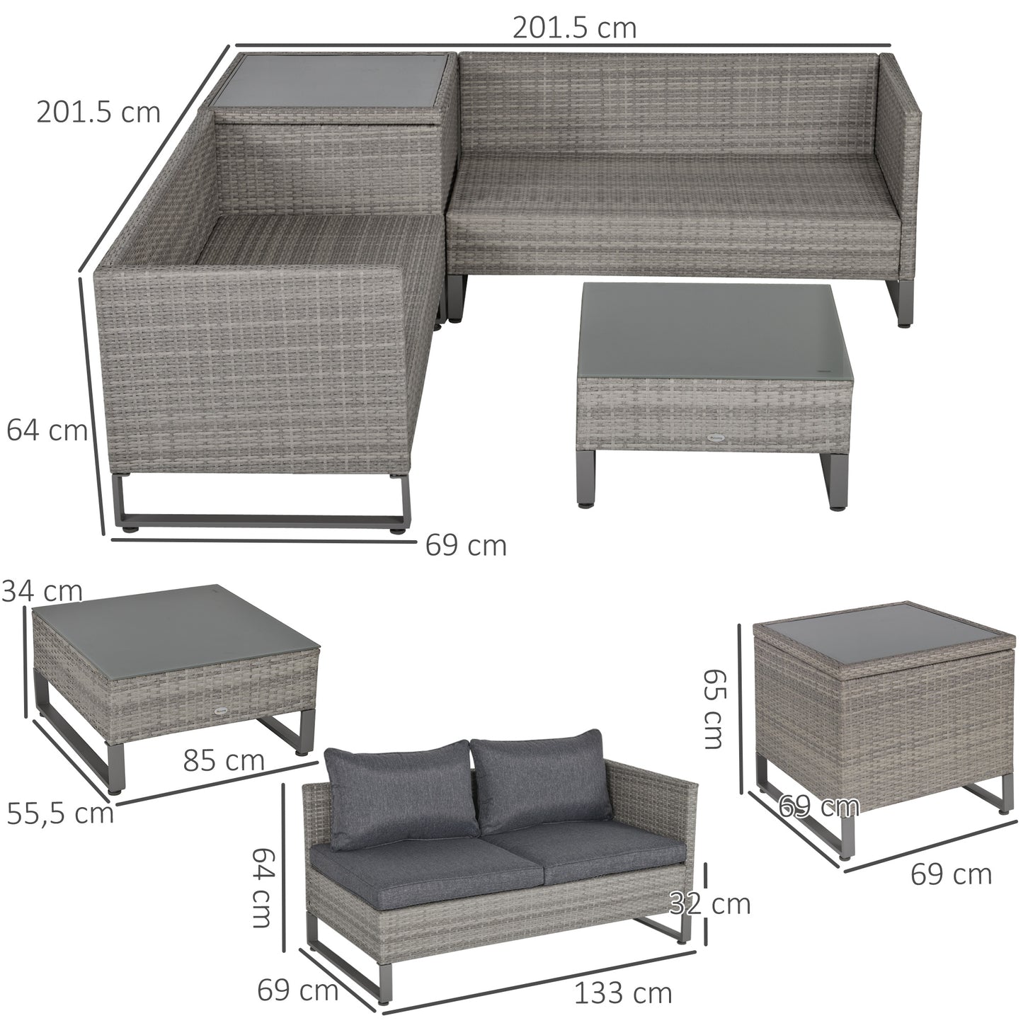 outsunny-4-seater-pe-rattan-sofa-set-wicker-garden-furniture-outdoor-conservatory-furniture-coffee-table-w-side-storage-box-cushion-grey