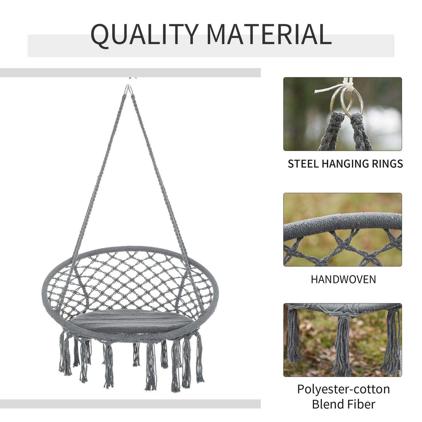 outsunny-cotton-polyester-blend-macrame-hanging-chair-swing-hammock-for-indoor-outdoor-use-with-backrest-fringe-tassels-grey