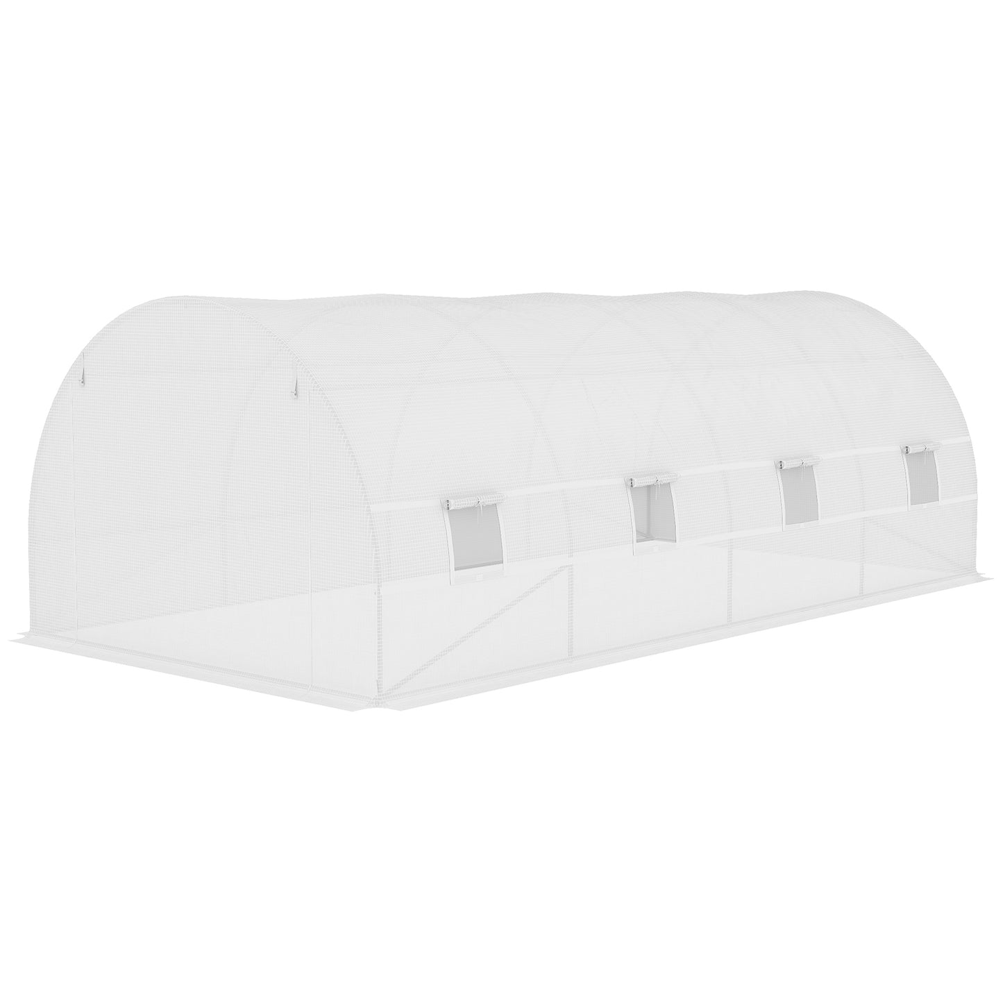 outsunny-greenhouse-replacement-cover-only-winter-garden-plant-pe-cover-with-roll-up-windows-door-6-x-3-x-2m-white