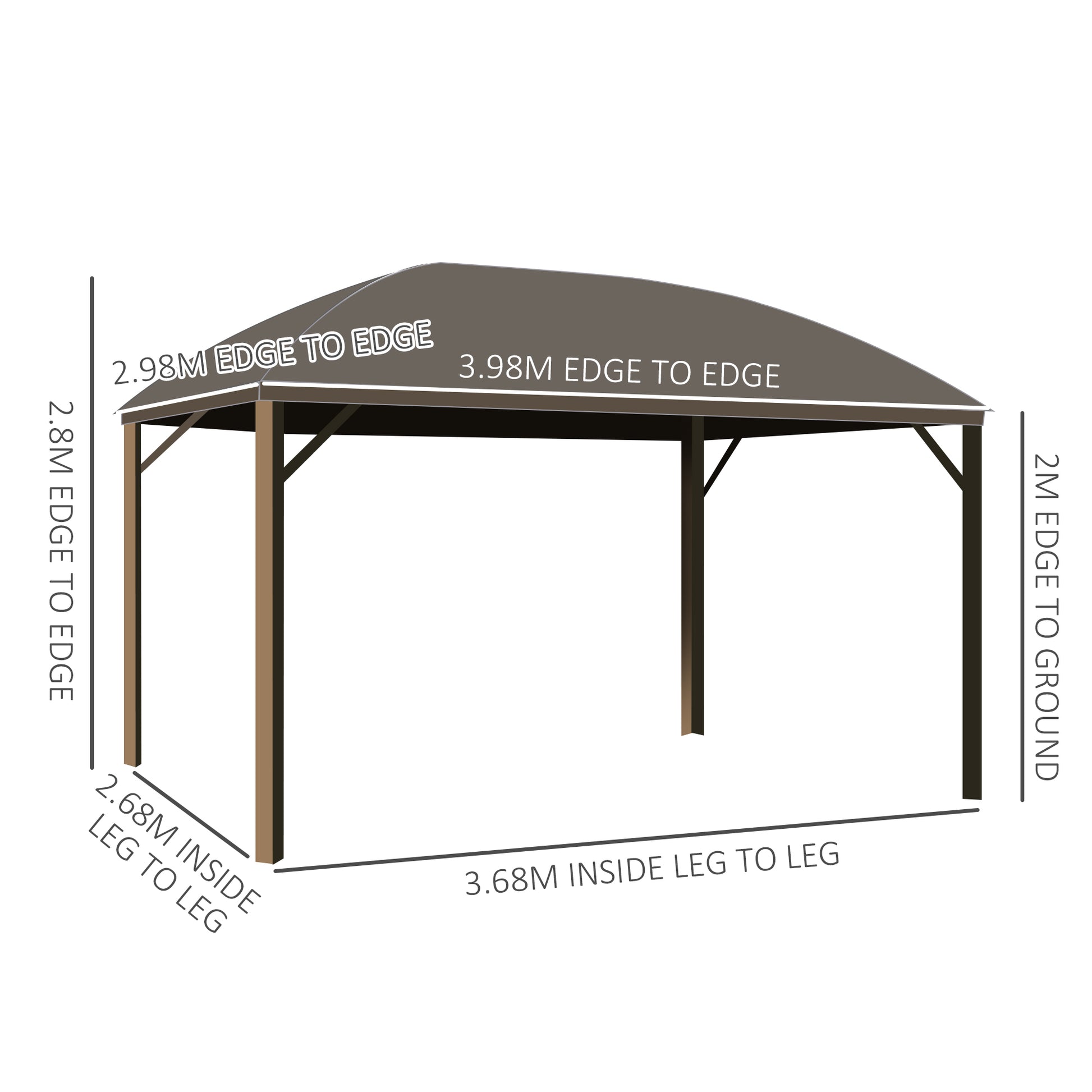 outsunny-4-x-3m-patio-aluminium-gazebo-hardtop-metal-roof-canopy-party-tent-garden-outdoor-shelter-with-mesh-curtains-side-walls-brown