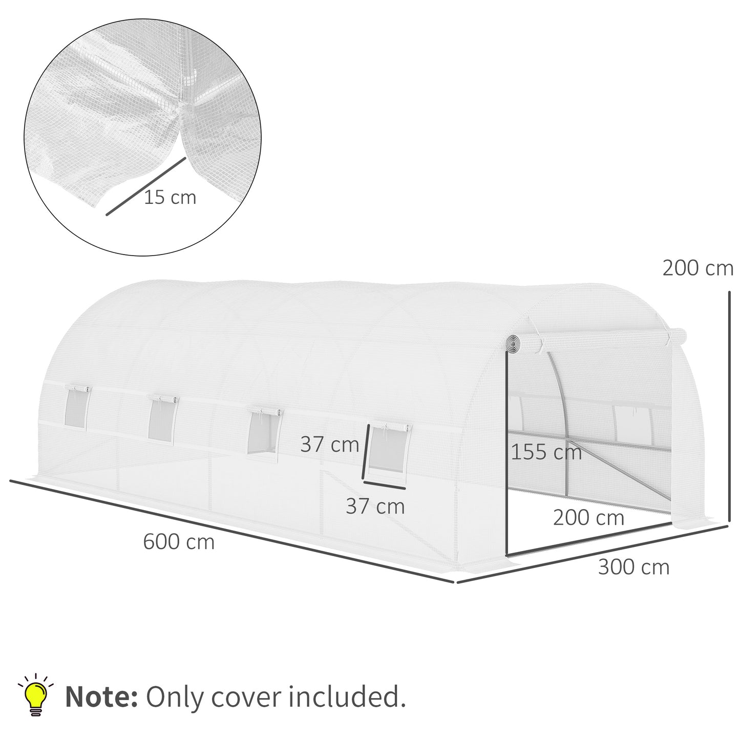 outsunny-greenhouse-replacement-cover-only-winter-garden-plant-pe-cover-with-roll-up-windows-door-6-x-3-x-2m-white