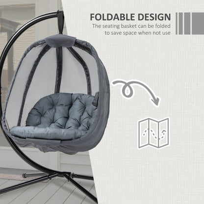 outsunny-hanging-egg-chair-folding-swing-hammock-with-cushion-and-stand-for-indoor-outdoor-patio-garden-furniture-grey