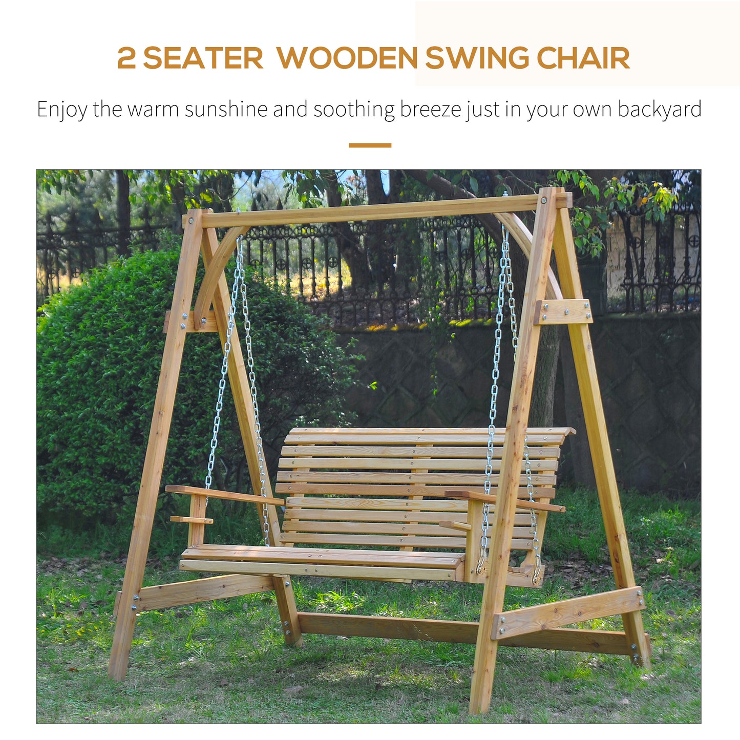 outsunny-2-seater-larch-wood-swing-chair-bench