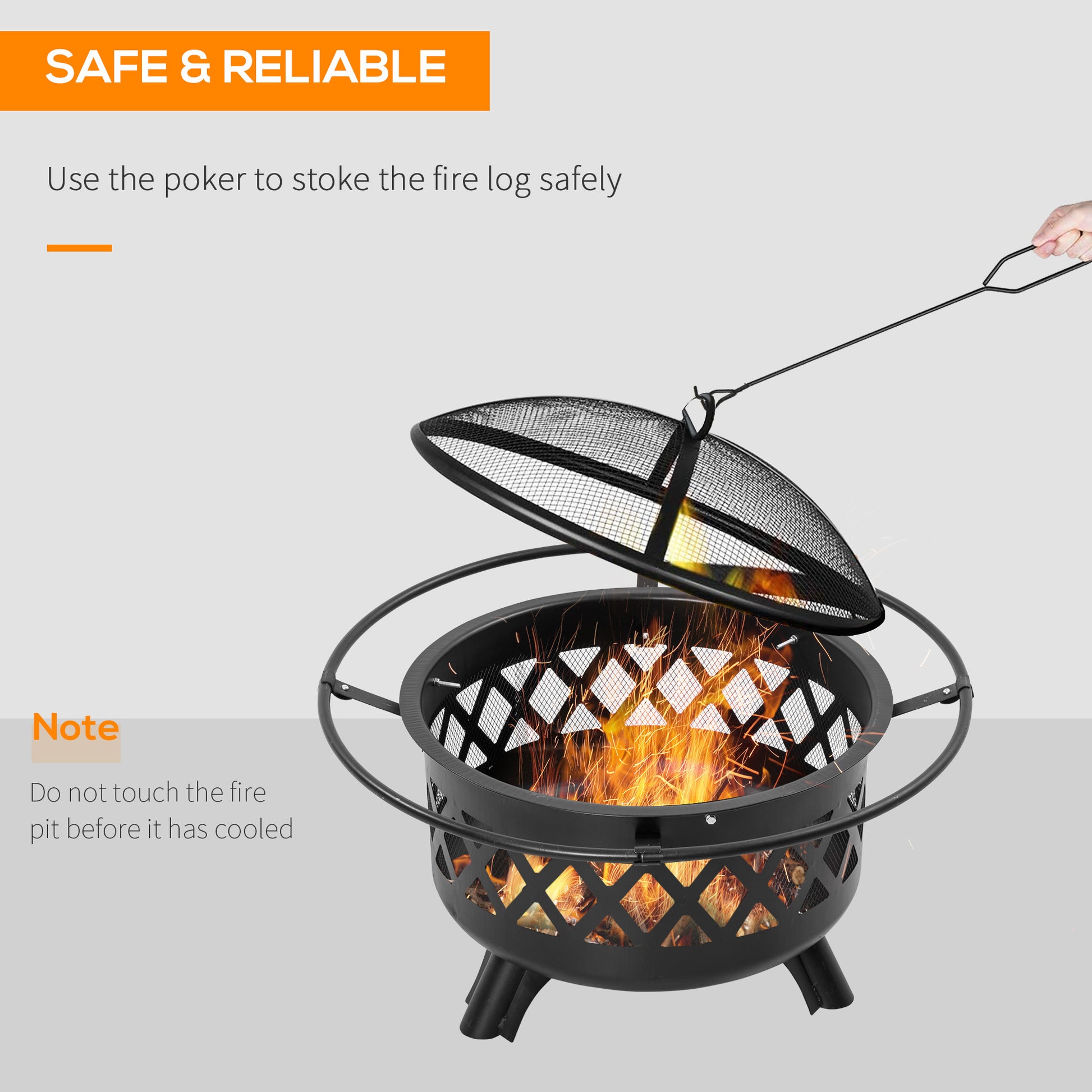 outsunny-2-in-1-outdoor-fire-pit-with-bbq-grill-patio-heater-log-wood-charcoal-burner-firepit-bowl-w-spark-screen-cover-poker-for-backyard-bonfire