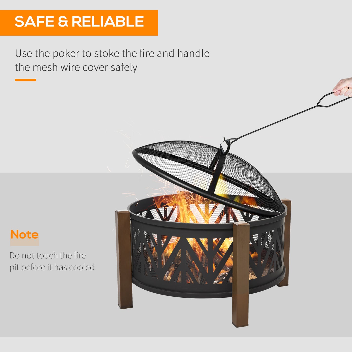 outsunny-2-in-1-outdoor-fire-pit-bowl-with-bbq-grill-grate-30-steel-heater-with-spark-screen-cover-fire-poker-for-backyard-bonfire-outdoor-cooking