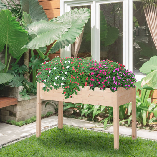 outsunny-garden-wooden-planters-non-woven-fabric-rectangular-raised-bed-fir-wood-indoor-outdoor-122-5lx56-5wx76h-cm