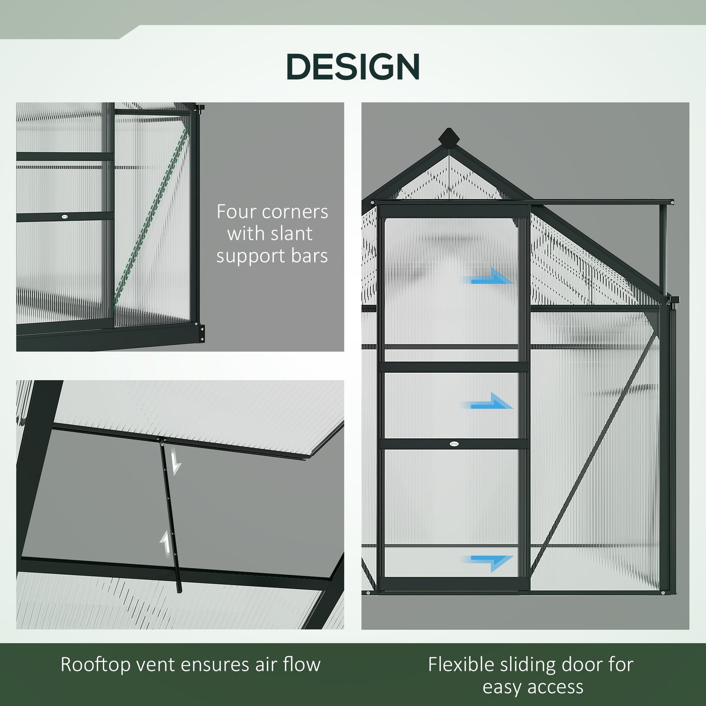 outsunny-clear-polycarbonate-greenhouse-large-walk-in-green-house-garden-plants-grow-galvanized-base-aluminium-frame-with-slide-door-6-x-4ft