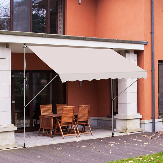 outsunny-3x1-5m-garden-patio-manual-awning-canopy-sun-shade-shelter-retractable-adjustable-aluminium-frame-beige