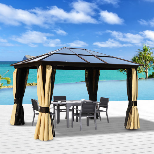 outsunny-3-6-x-3m-polycarbonate-hardtop-gazebo-with-led-solar-light-and-aluminium-frame-garden-pavilion-with-mosquito-netting-and-curtains