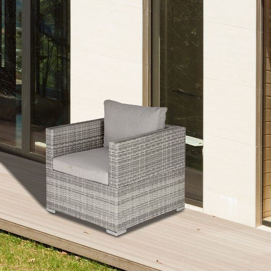 outsunny-outdoor-patio-furniture-single-rattan-sofa-chair-padded-cushion-all-weather-for-garden-poolside-balcony-grey