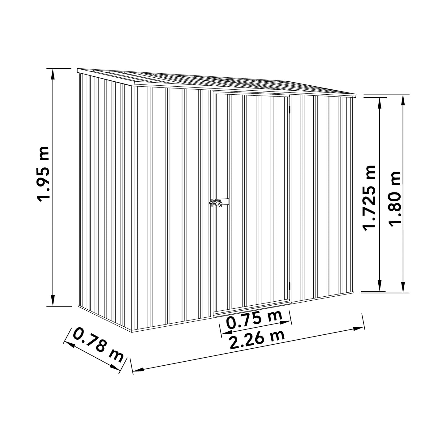 Absco Space Saver 2.26M X 0.78M - (Pale Eucalyptus)