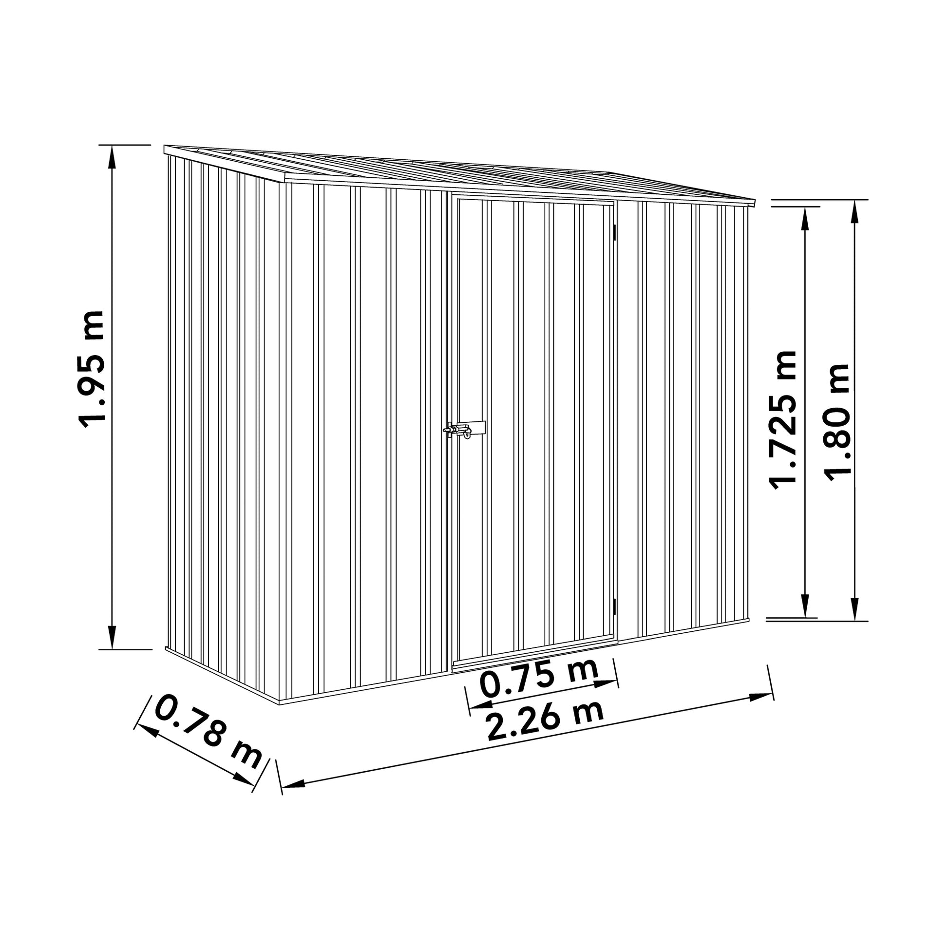 Absco Space Saver 2.26M X 0.78M - (Pale Eucalyptus)