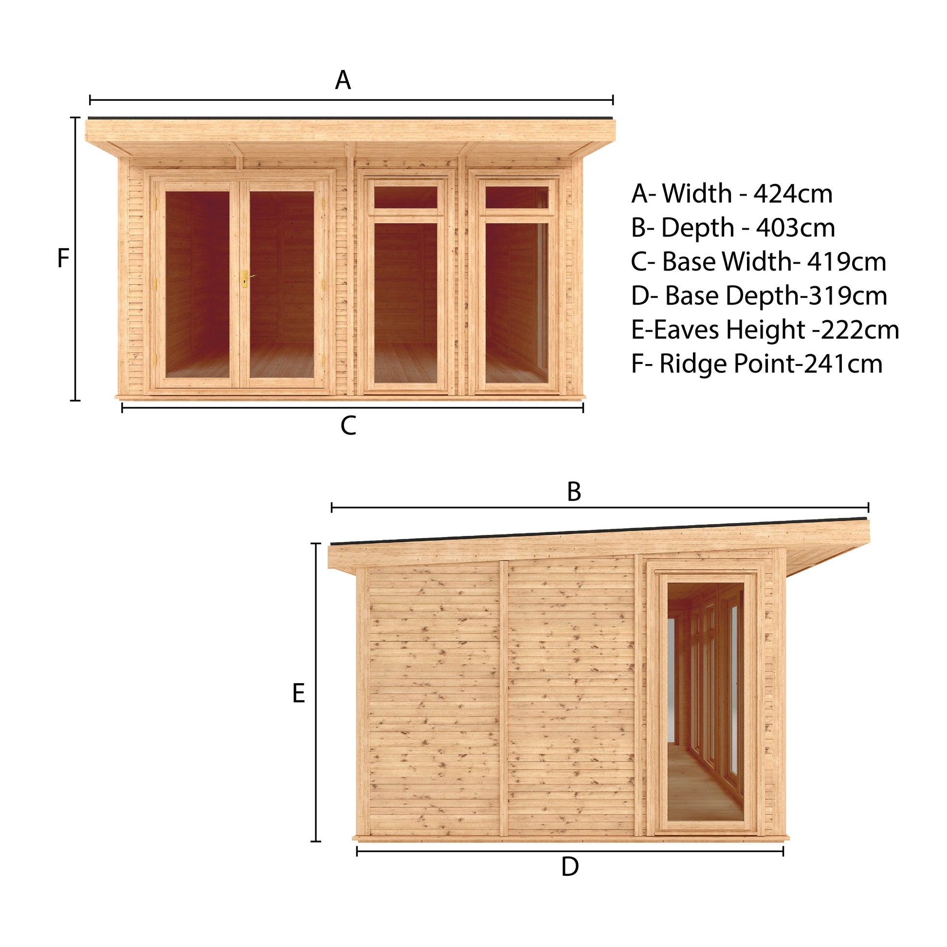 Sherwood Edwinstowe 4M X 3M Insulated Garden Room